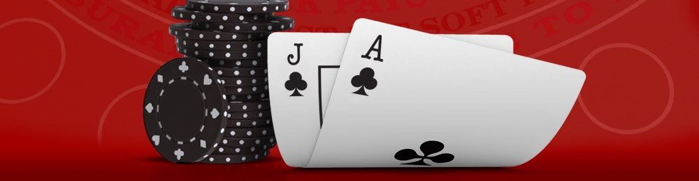blackjack casino chips and cards